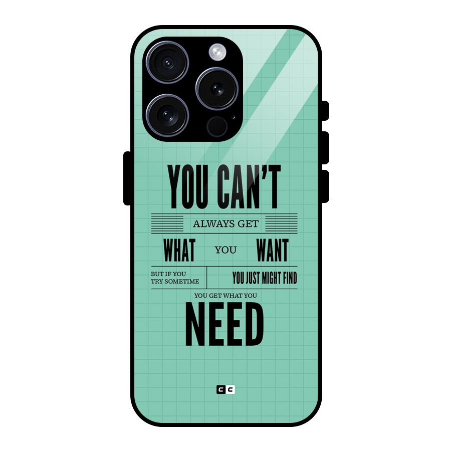 Cant Always Get Glass Back Case for iPhone 15 Pro