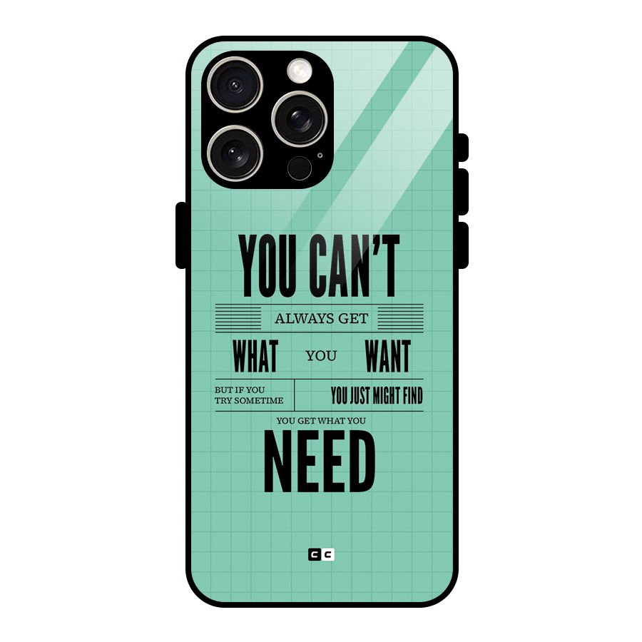 Cant Always Get Glass Back Case for iPhone 15 Pro Max