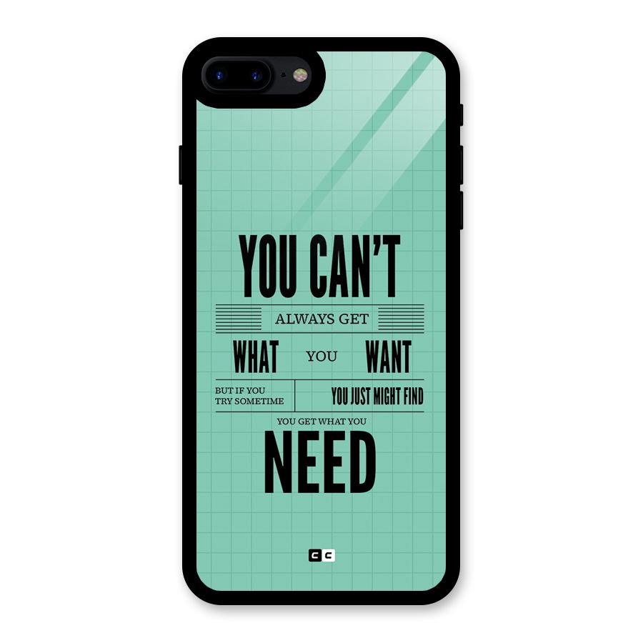 Cant Always Get Glass Back Case for iPhone 7 Plus