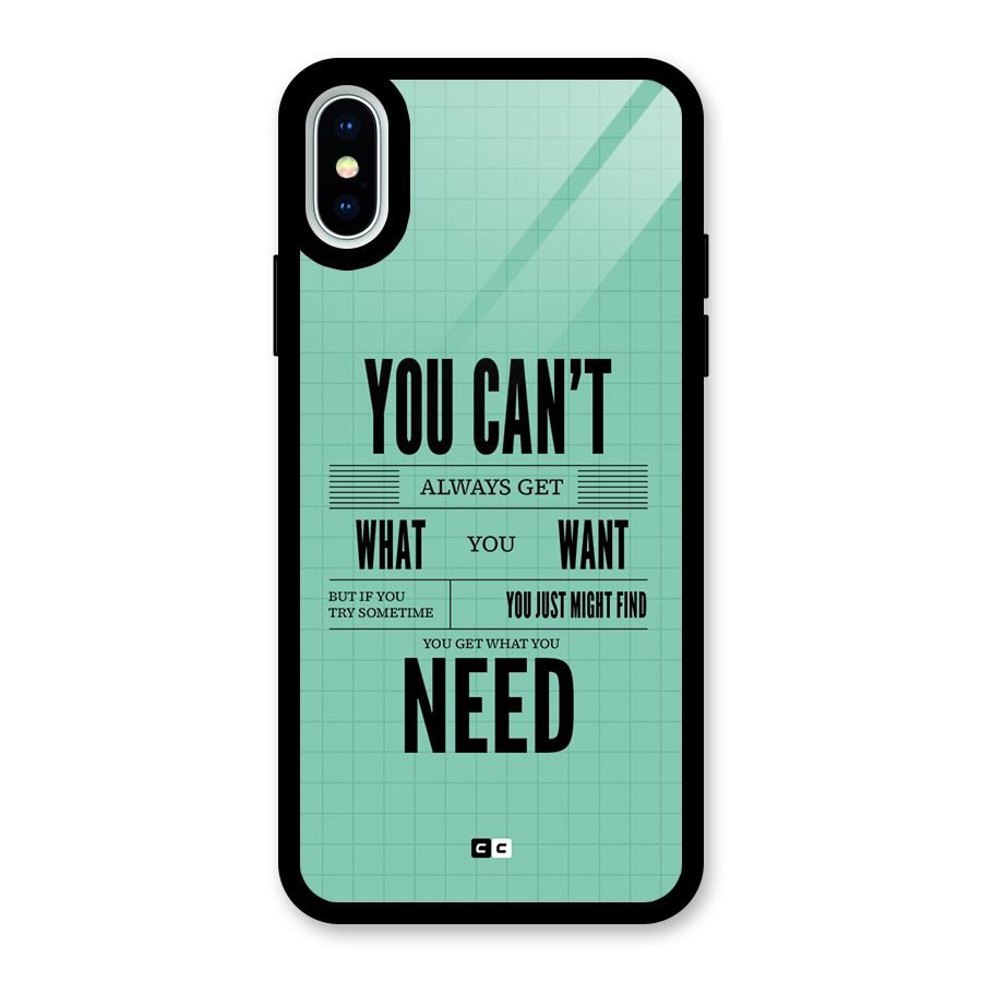 Cant Always Get Glass Back Case for iPhone XS