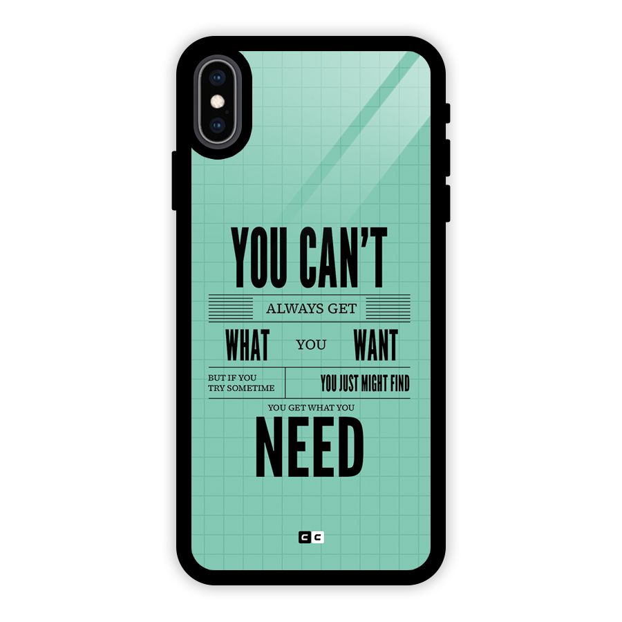 Cant Always Get Glass Back Case for iPhone XS Max