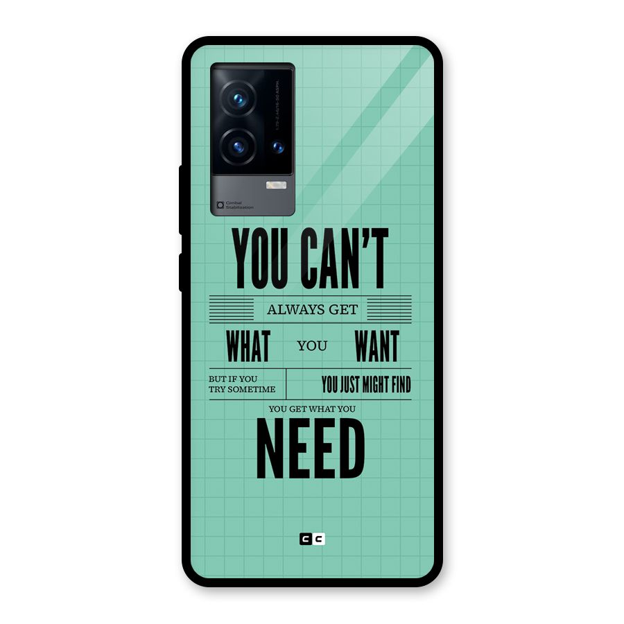 Cant Always Get Glass Back Case for iQOO 9 5G