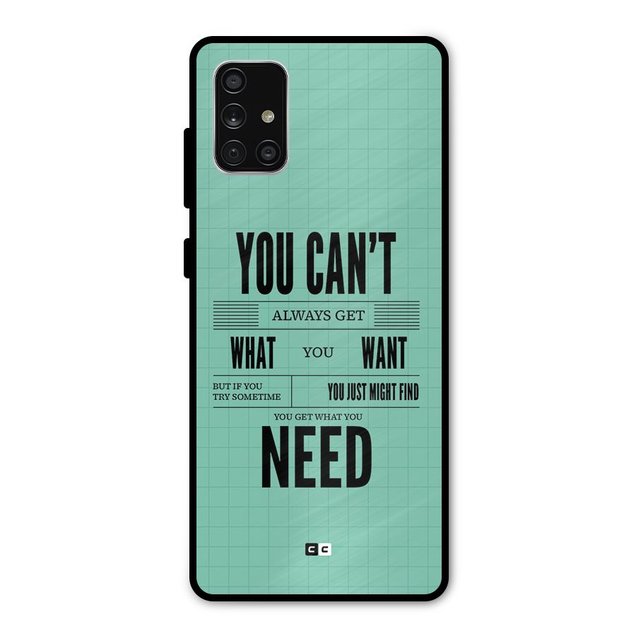 Cant Always Get Metal Back Case for Galaxy A71