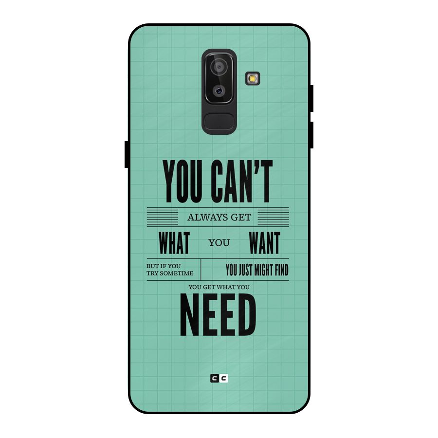 Cant Always Get Metal Back Case for Galaxy J8