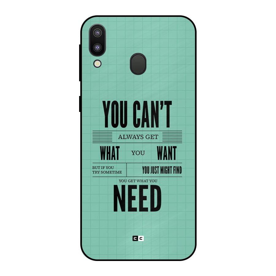 Cant Always Get Metal Back Case for Galaxy M20