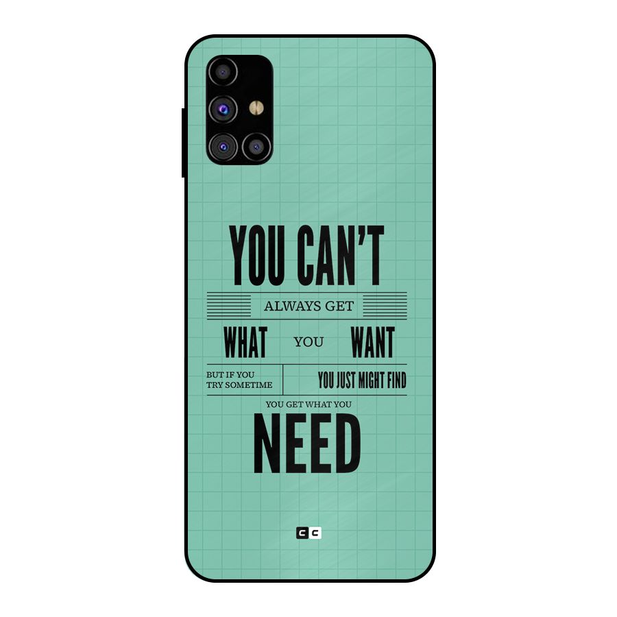 Cant Always Get Metal Back Case for Galaxy M31s