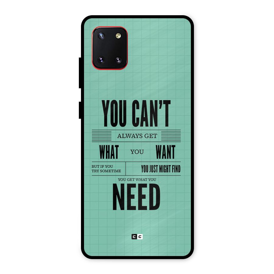 Cant Always Get Metal Back Case for Galaxy Note 10 Lite
