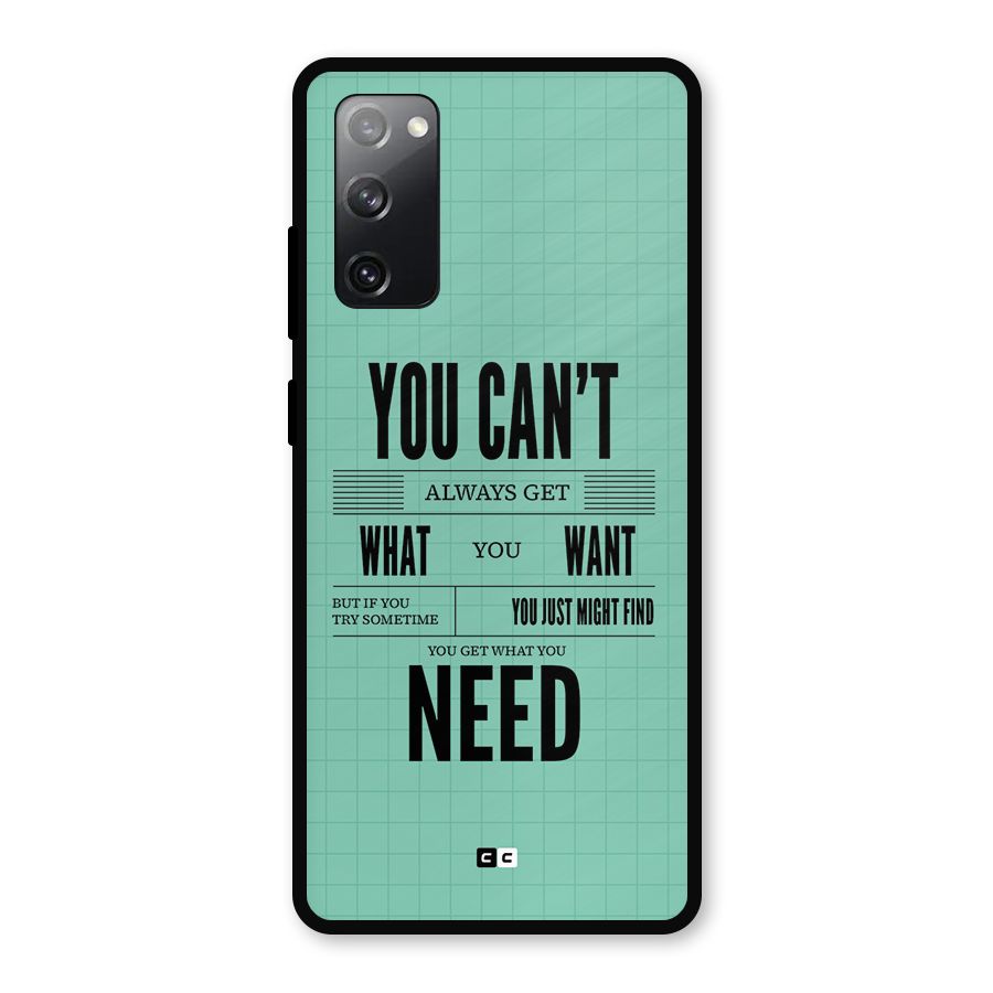 Cant Always Get Metal Back Case for Galaxy S20 FE 5G