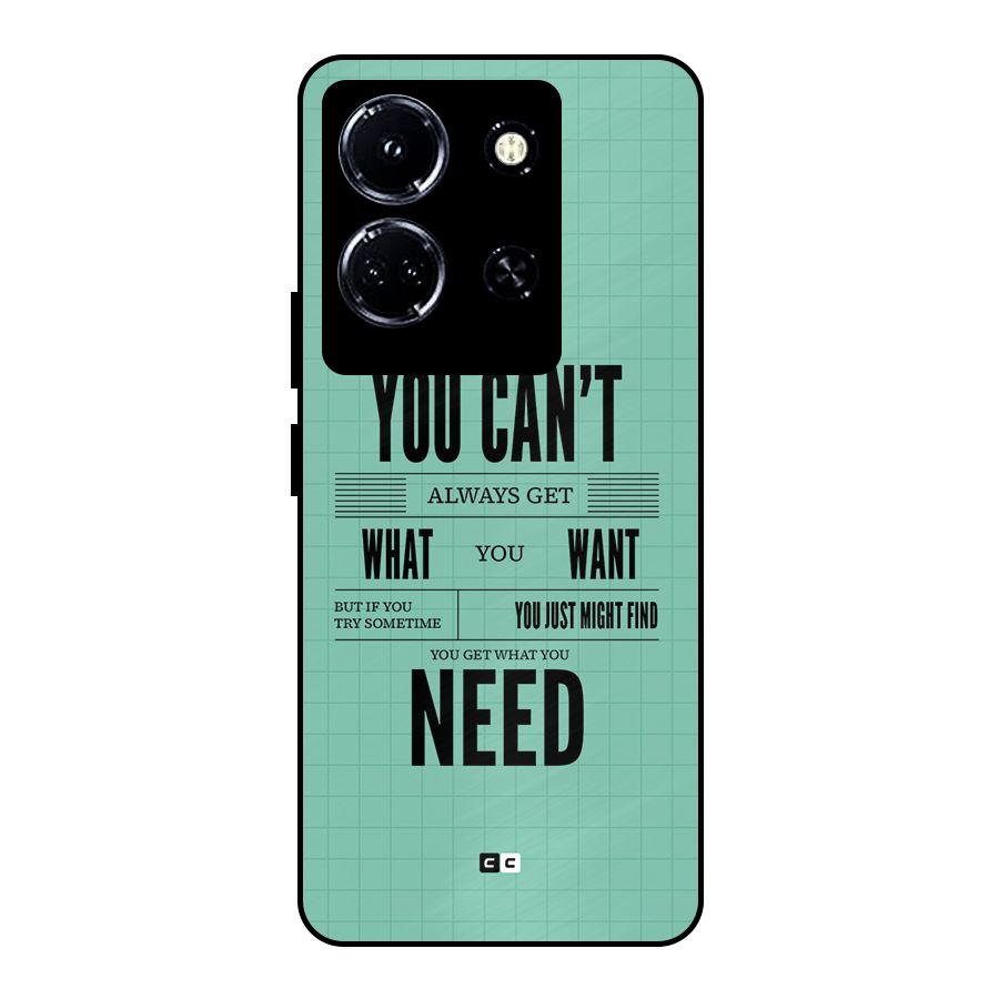 Cant Always Get Metal Back Case for Infinix Note 30 5G