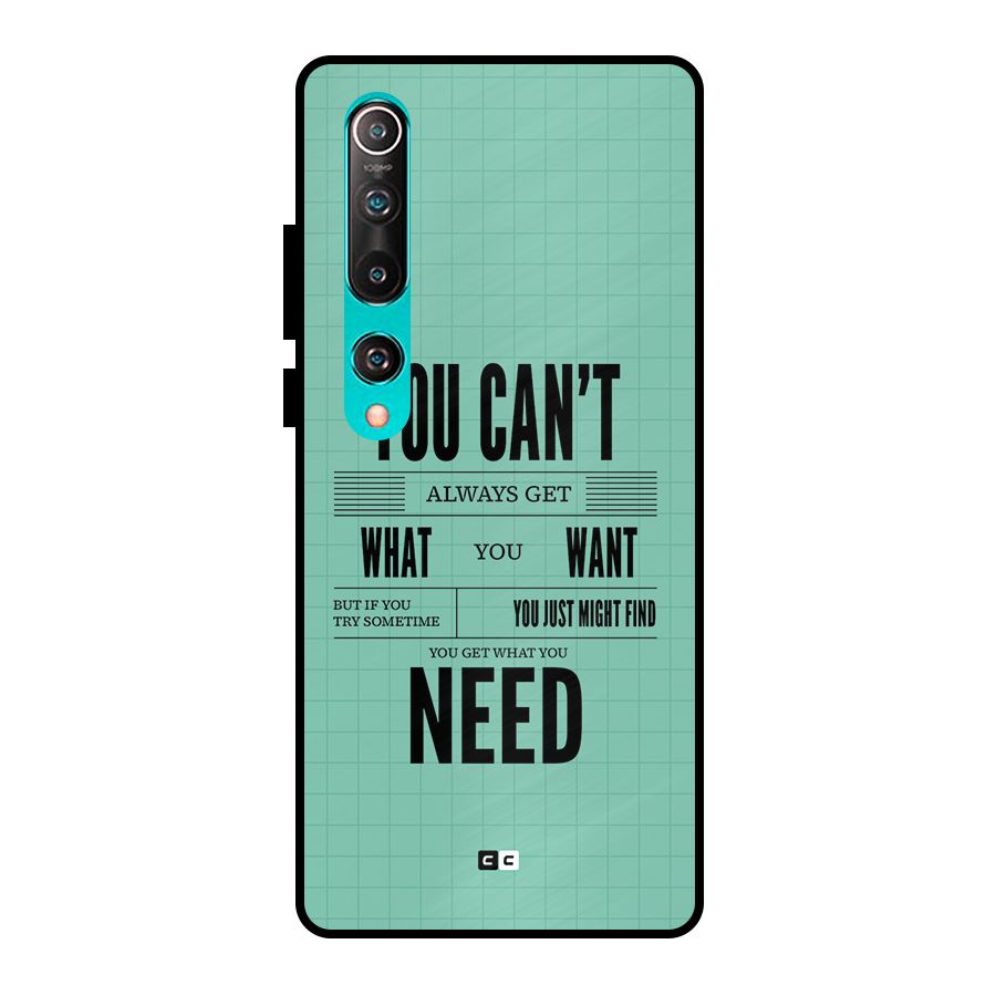 Cant Always Get Metal Back Case for Mi 10