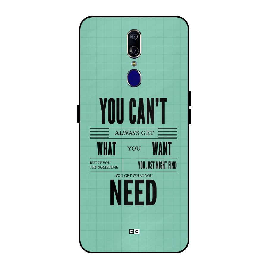 Cant Always Get Metal Back Case for Oppo F11