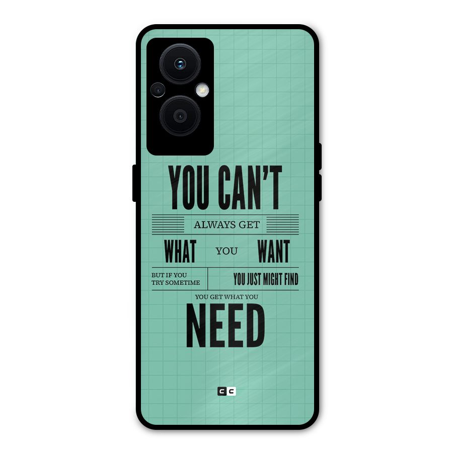 Cant Always Get Metal Back Case for Oppo F21 Pro 5G