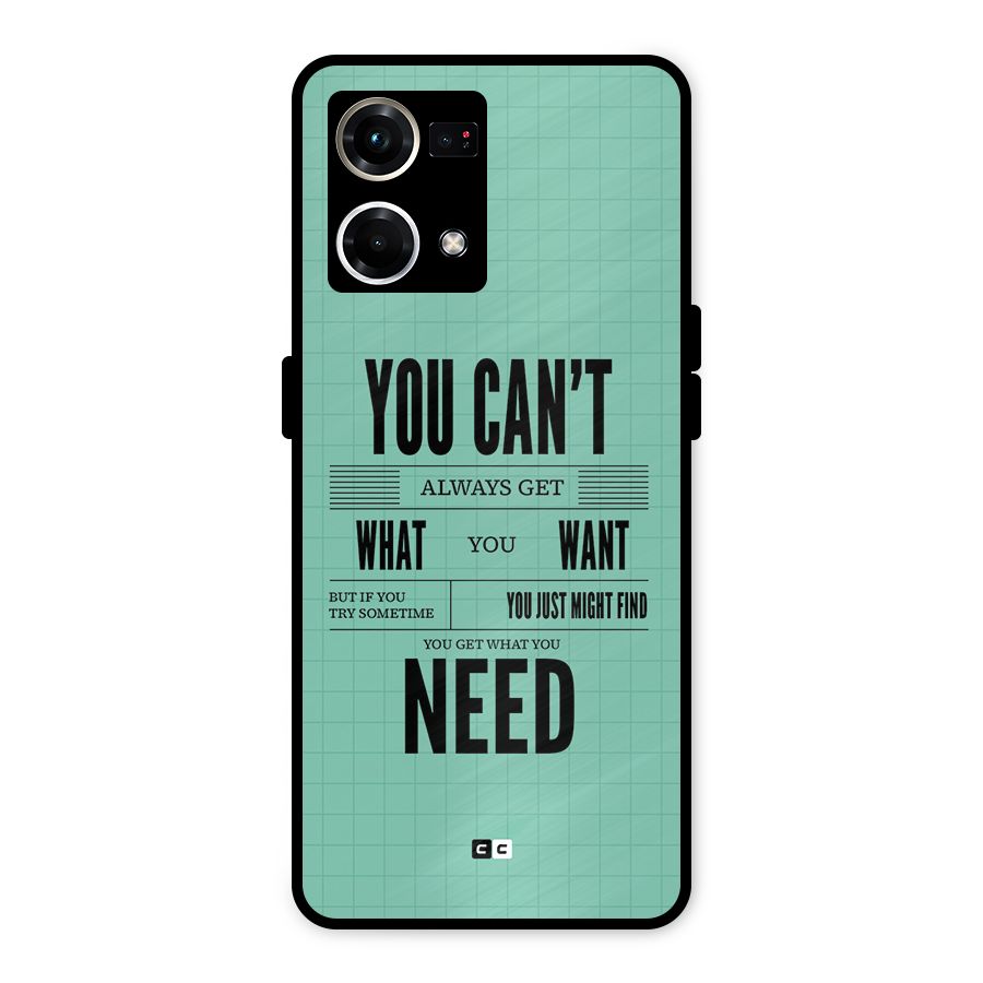 Cant Always Get Metal Back Case for Oppo F21s Pro 4G