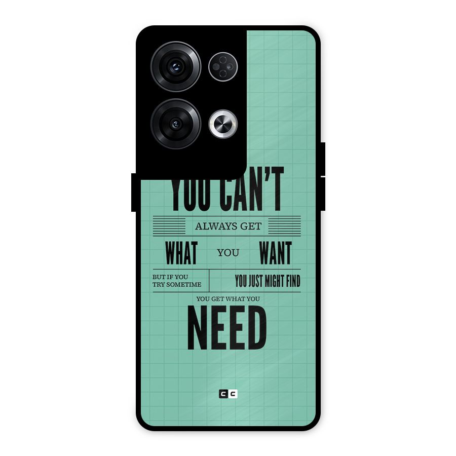Cant Always Get Metal Back Case for Oppo Reno8 Pro 5G