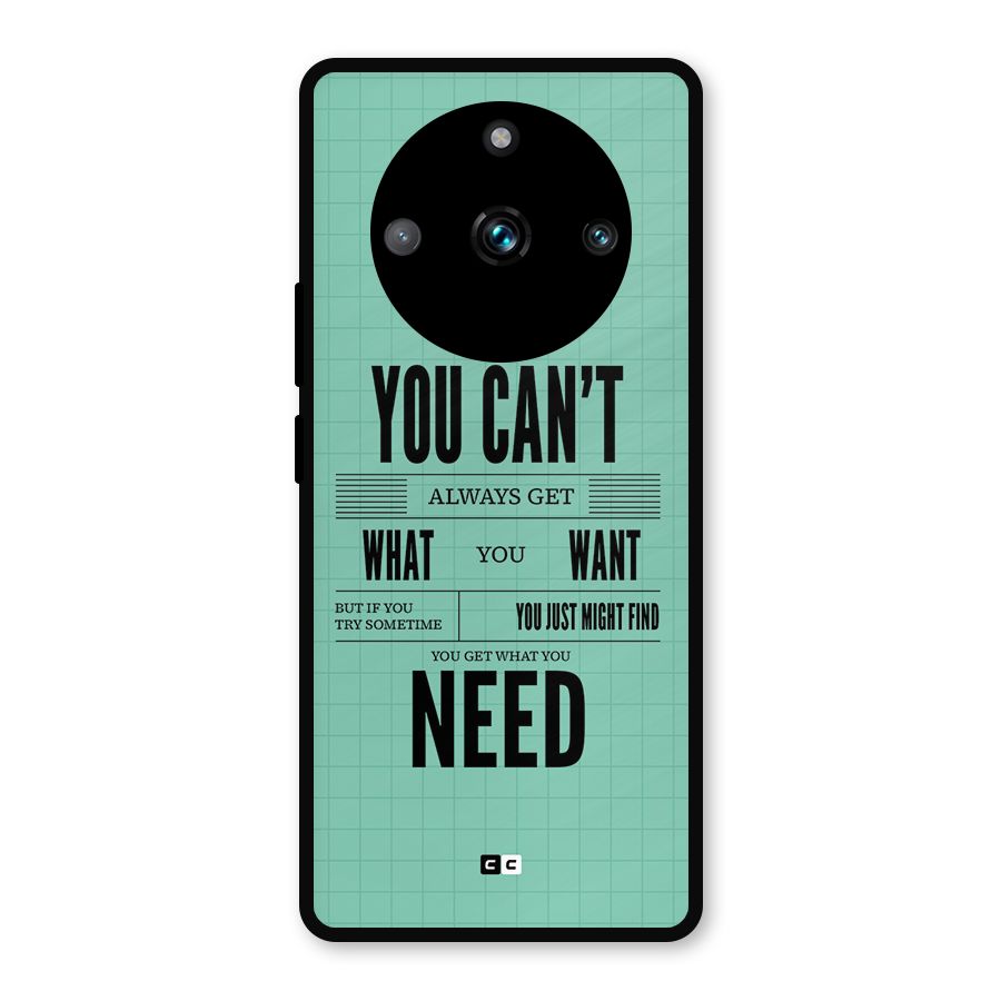 Cant Always Get Metal Back Case for Realme 11 Pro Plus