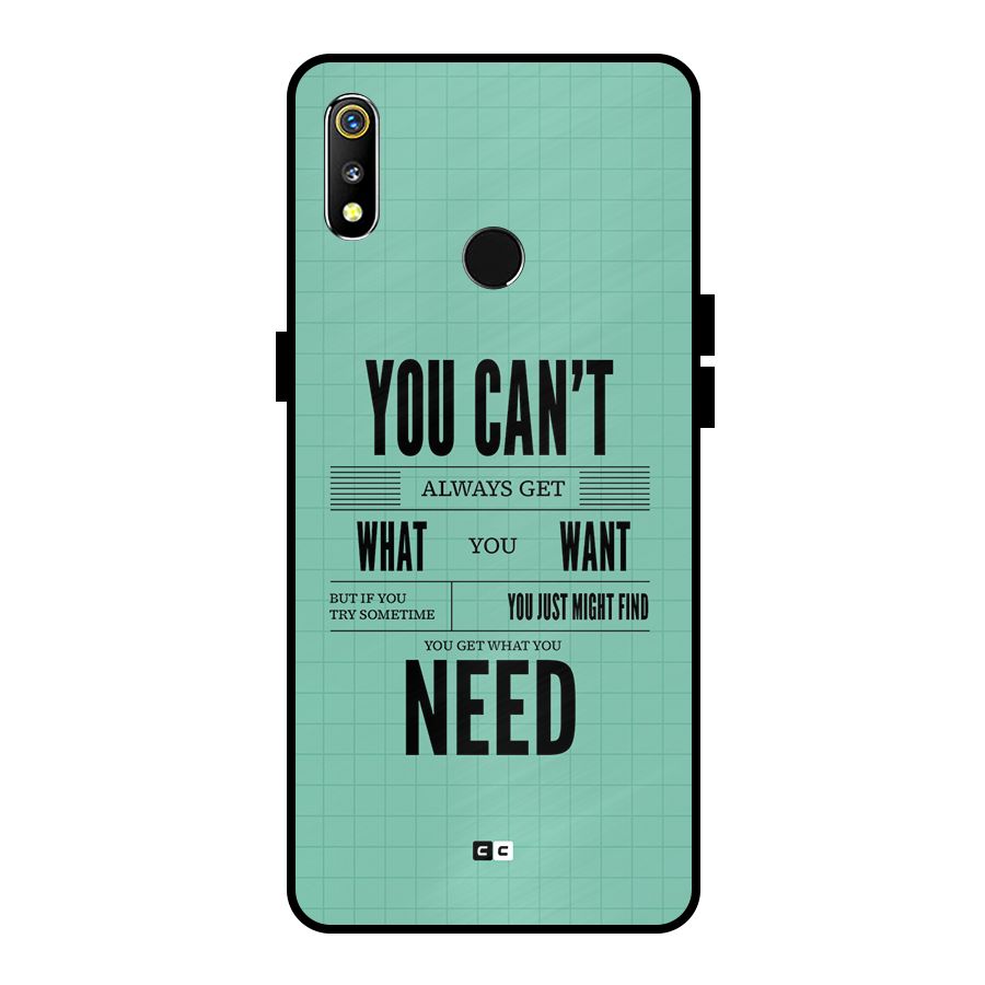 Cant Always Get Metal Back Case for Realme 3i