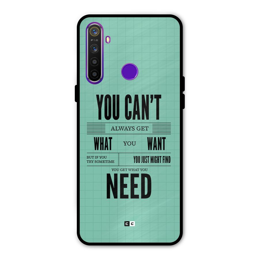 Cant Always Get Metal Back Case for Realme 5