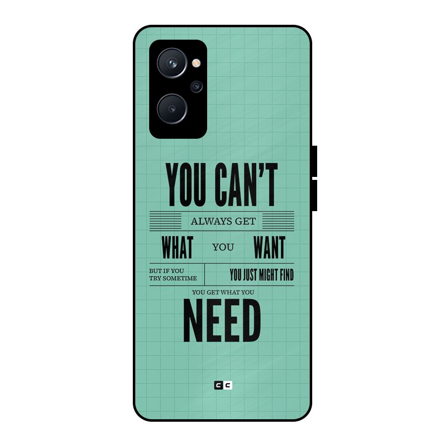 Cant Always Get Metal Back Case for Realme 9i 5G