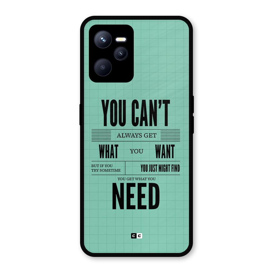 Cant Always Get Metal Back Case for Realme C35