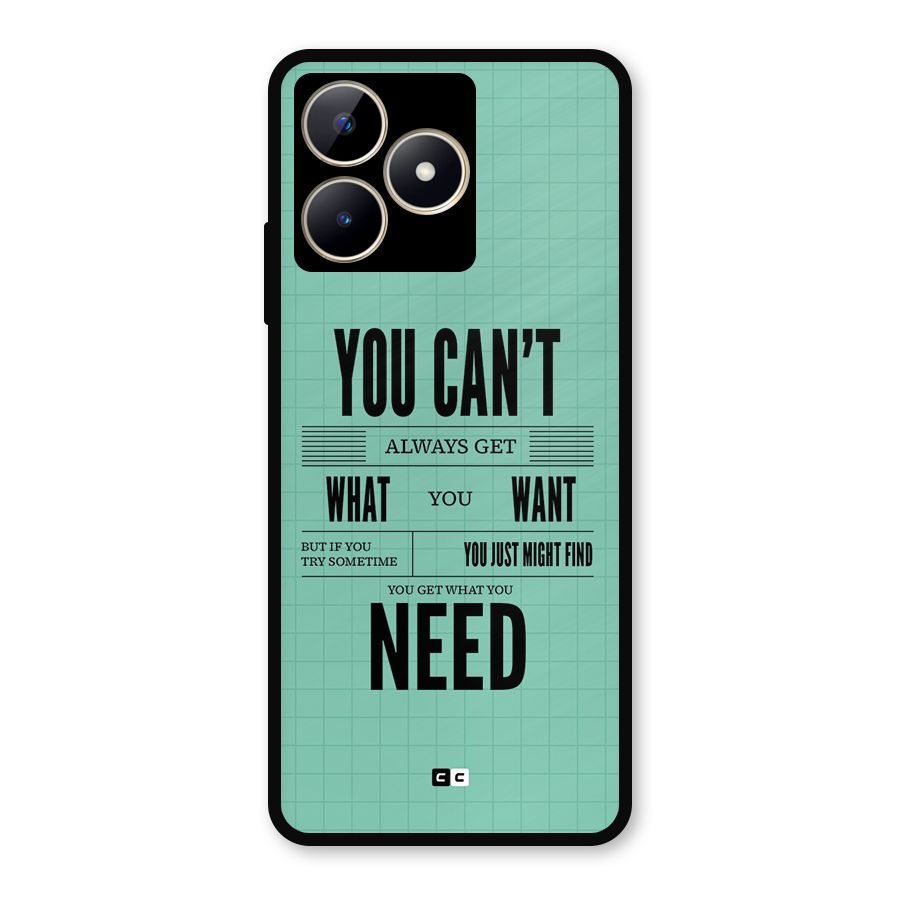 Cant Always Get Metal Back Case for Realme C53