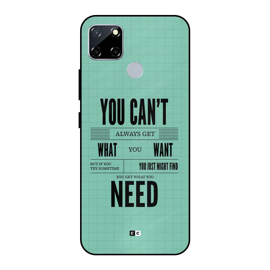 Cant Always Get Metal Back Case for Realme Narzo 30A