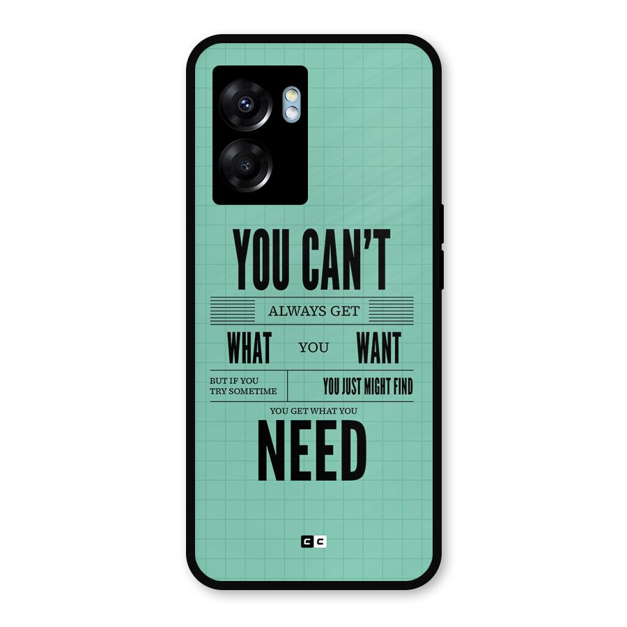 Cant Always Get Metal Back Case for Realme Narzo 50 5G