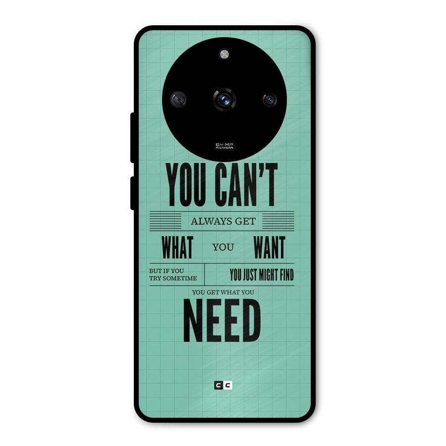 Cant Always Get Metal Back Case for Realme Narzo 60 5G