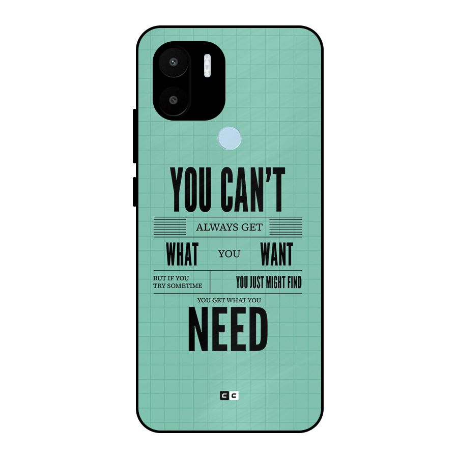 Cant Always Get Metal Back Case for Redmi A2 Plus