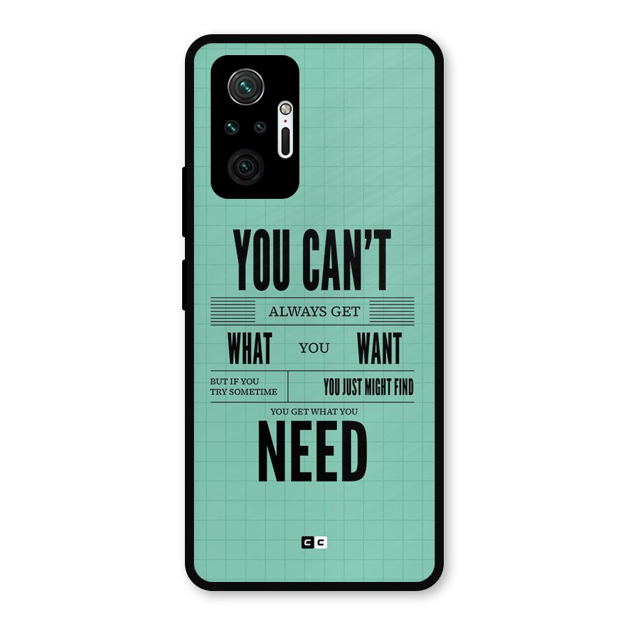 Cant Always Get Metal Back Case for Redmi Note 10 Pro