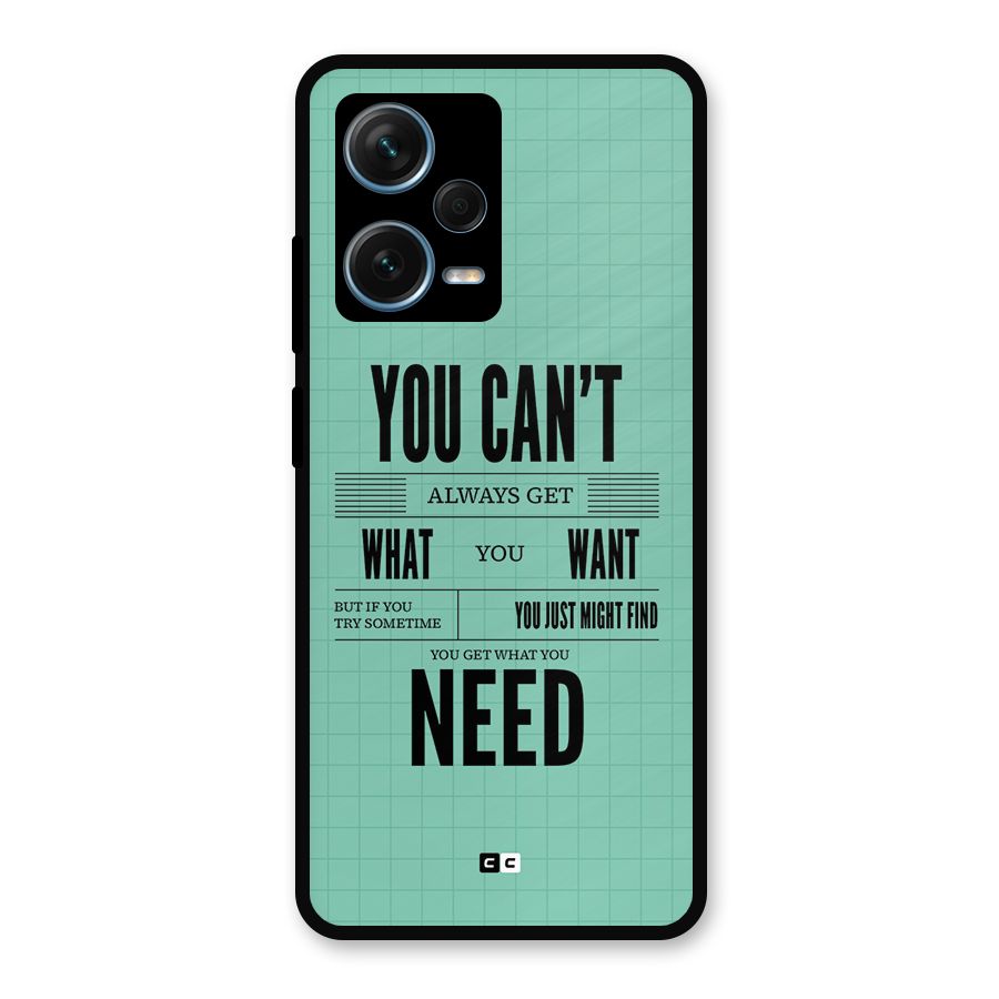 Cant Always Get Metal Back Case for Redmi Note 12 Pro Plus 5G