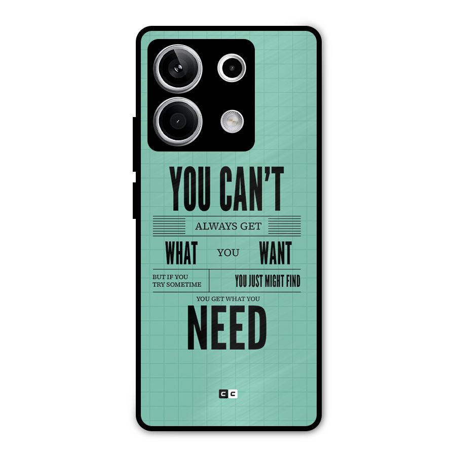 Cant Always Get Metal Back Case for Redmi Note 13 5G