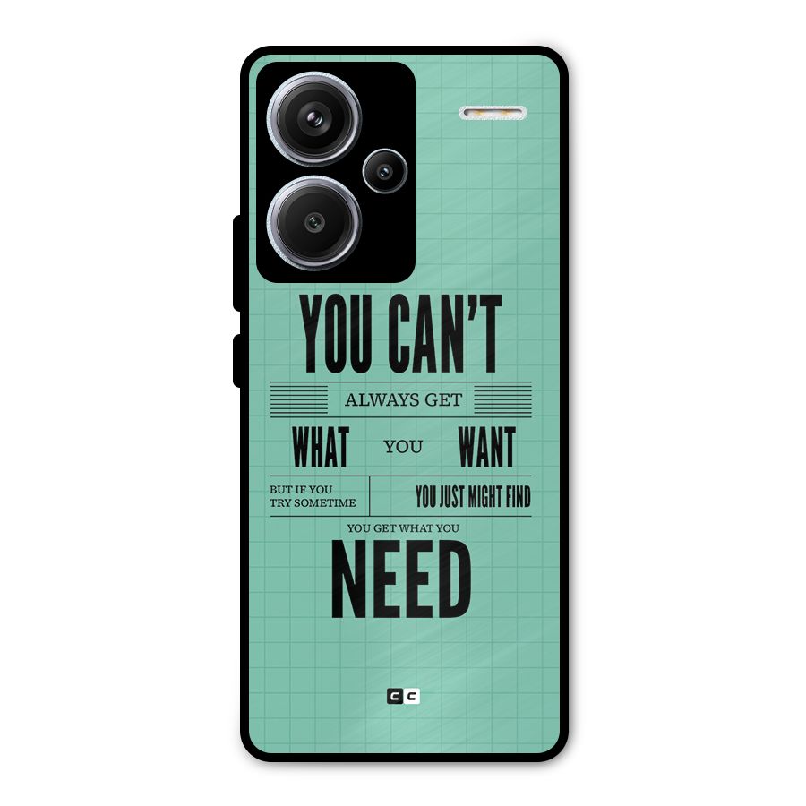 Cant Always Get Metal Back Case for Redmi Note 13 Pro Plus