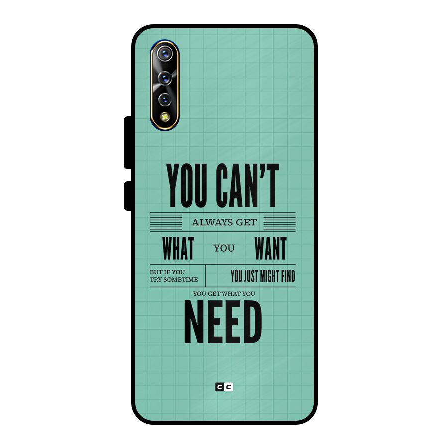 Cant Always Get Metal Back Case for Vivo S1