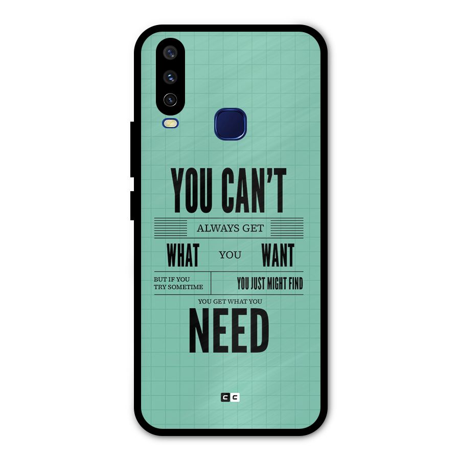 Cant Always Get Metal Back Case for Vivo U10