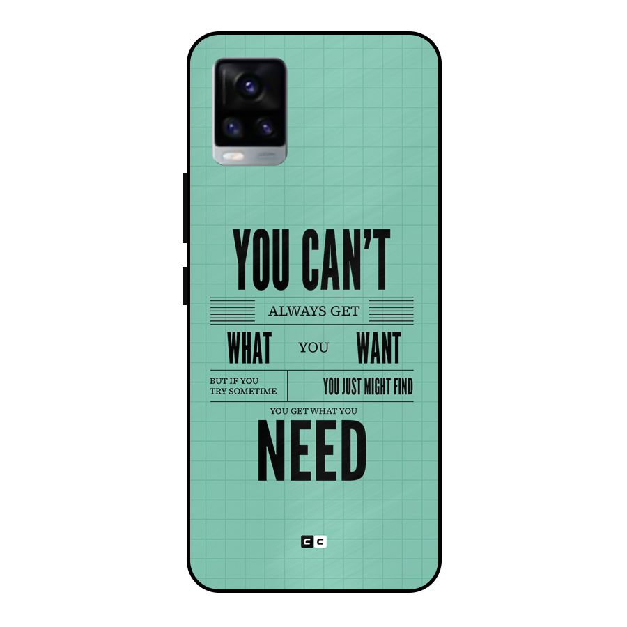 Cant Always Get Metal Back Case for Vivo V20