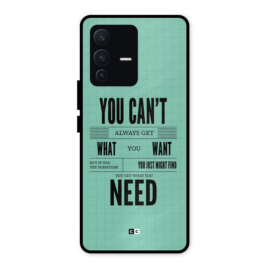 Cant Always Get Metal Back Case for Vivo V23 5G
