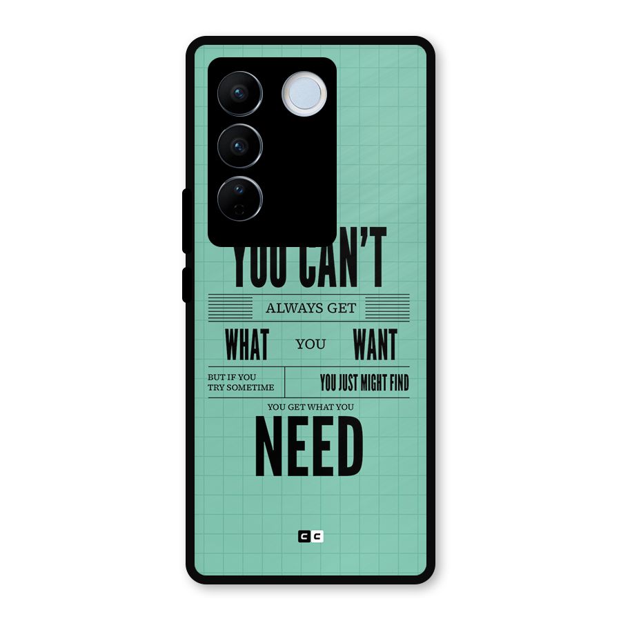 Cant Always Get Metal Back Case for Vivo V27