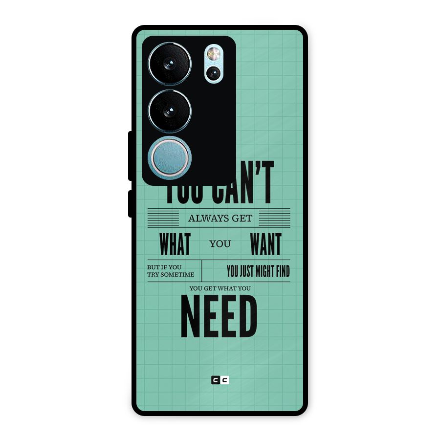 Cant Always Get Metal Back Case for Vivo V29