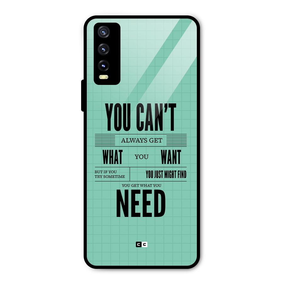 Cant Always Get Metal Back Case for Vivo Y20