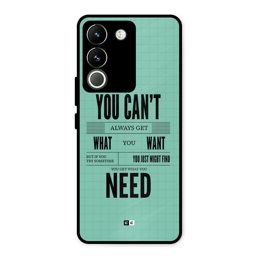 Cant Always Get Metal Back Case for Vivo Y200