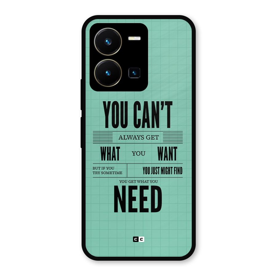 Cant Always Get Metal Back Case for Vivo Y35