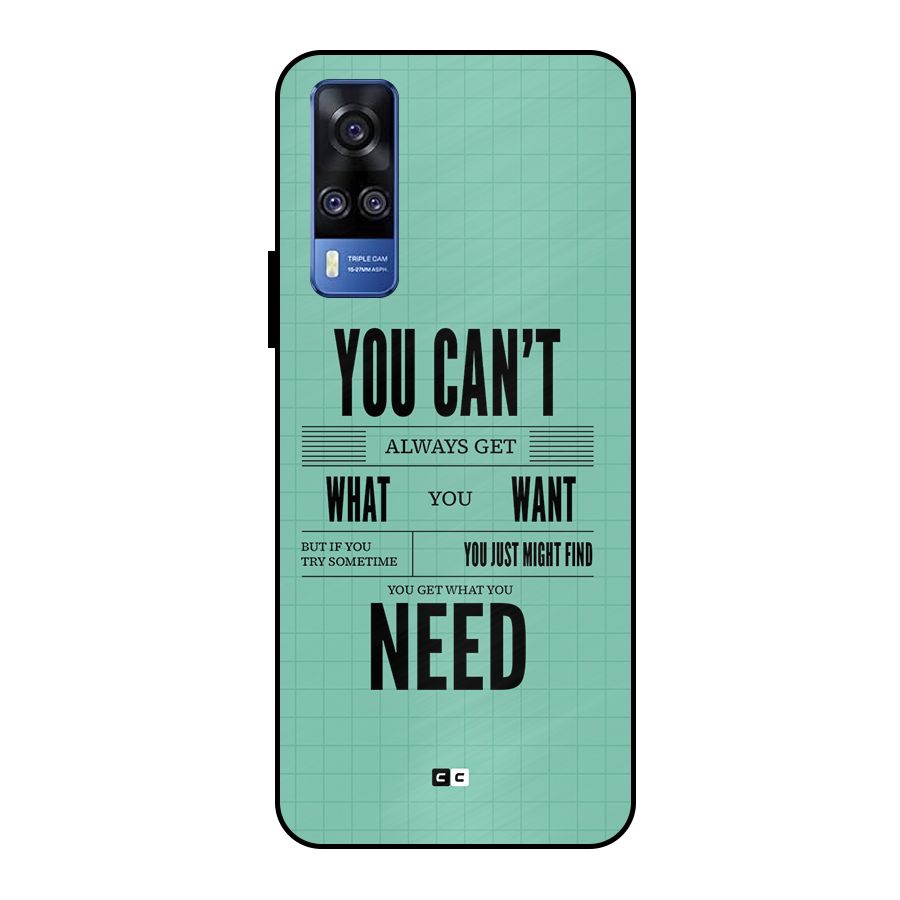 Cant Always Get Metal Back Case for Vivo Y51