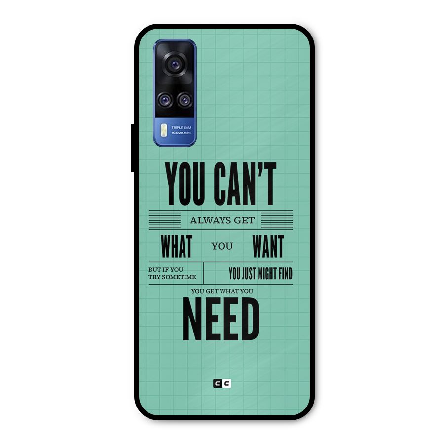 Cant Always Get Metal Back Case for Vivo Y51A