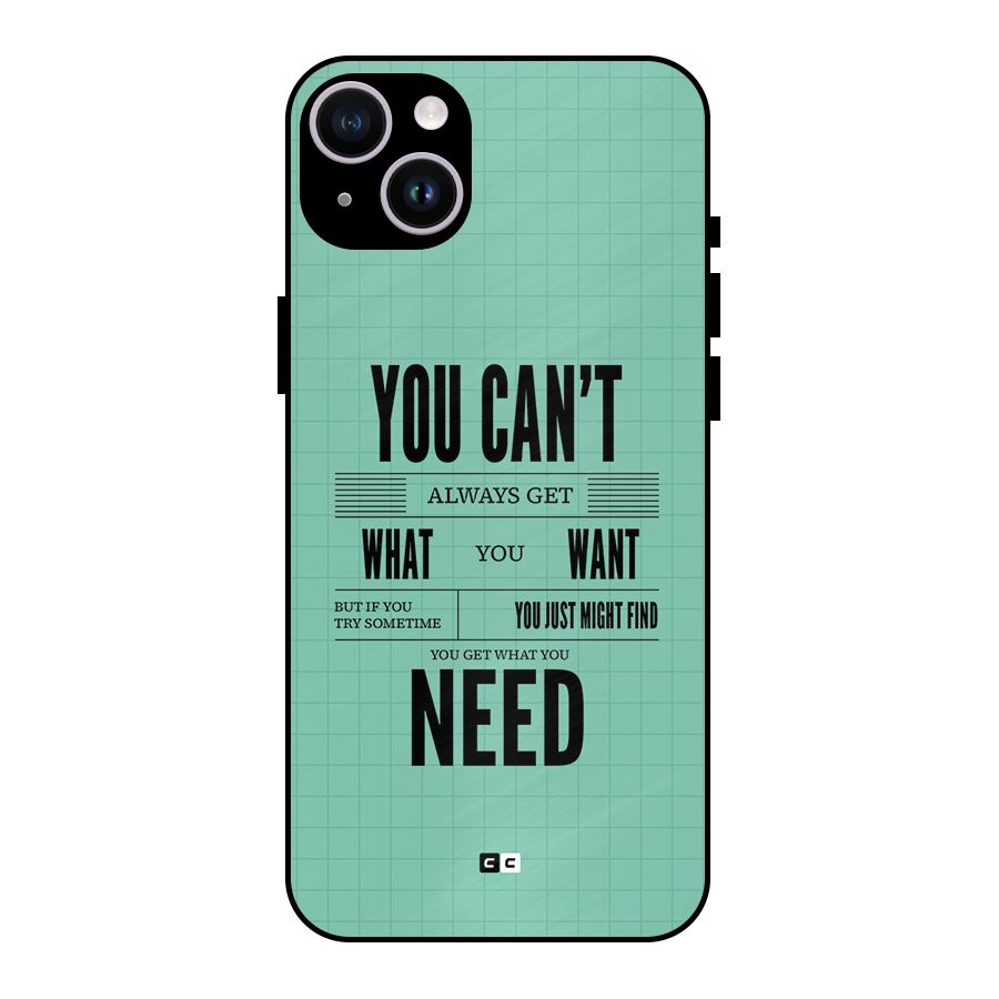 Cant Always Get Metal Back Case for iPhone 14 Plus