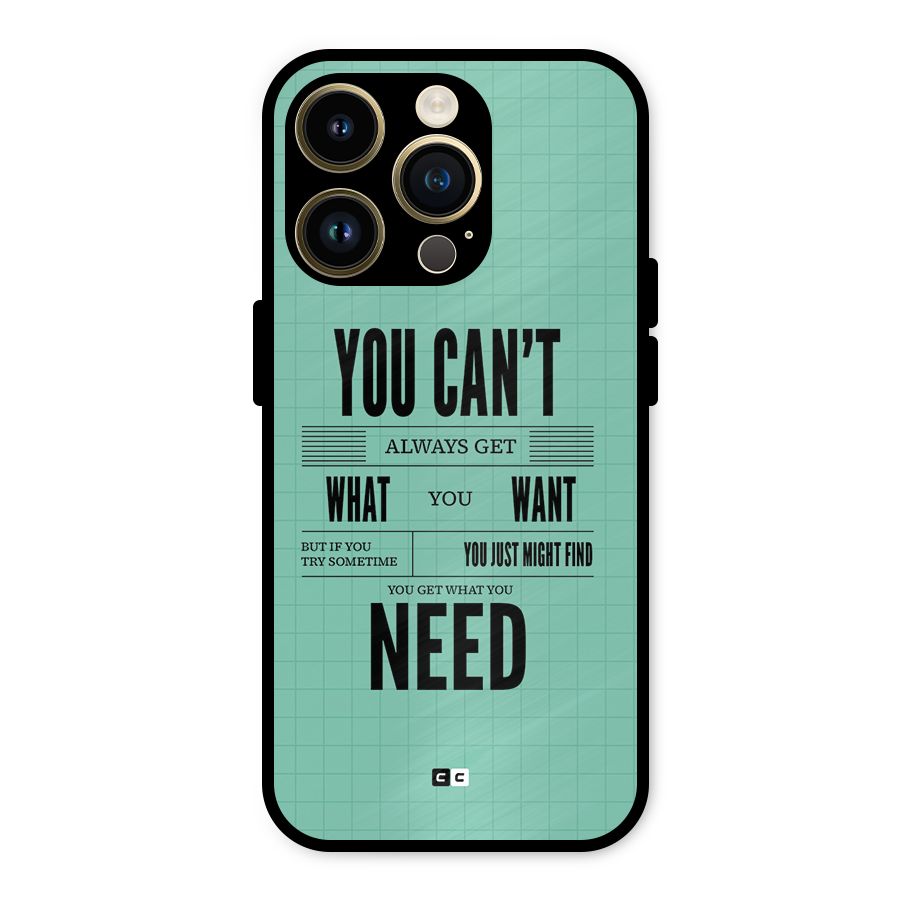 Cant Always Get Metal Back Case for iPhone 14 Pro
