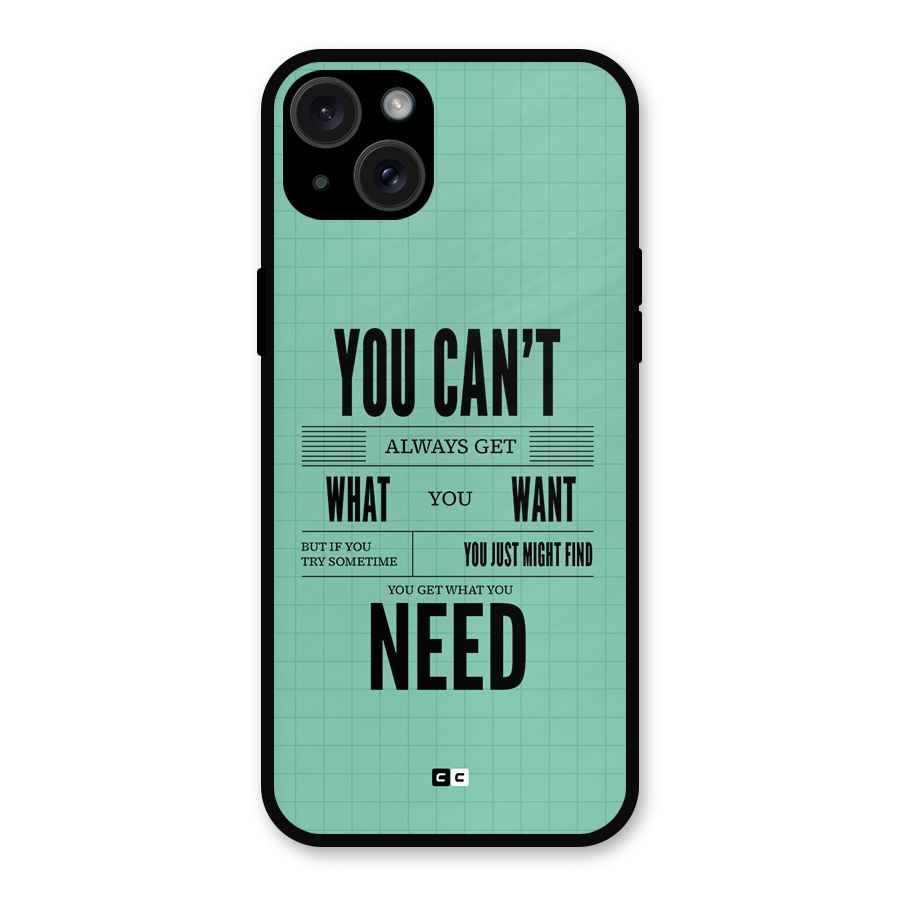 Cant Always Get Metal Back Case for iPhone 15 Plus
