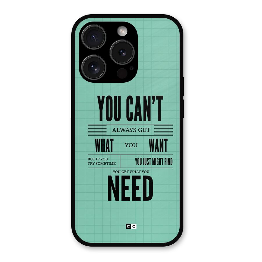 Cant Always Get Metal Back Case for iPhone 15 Pro