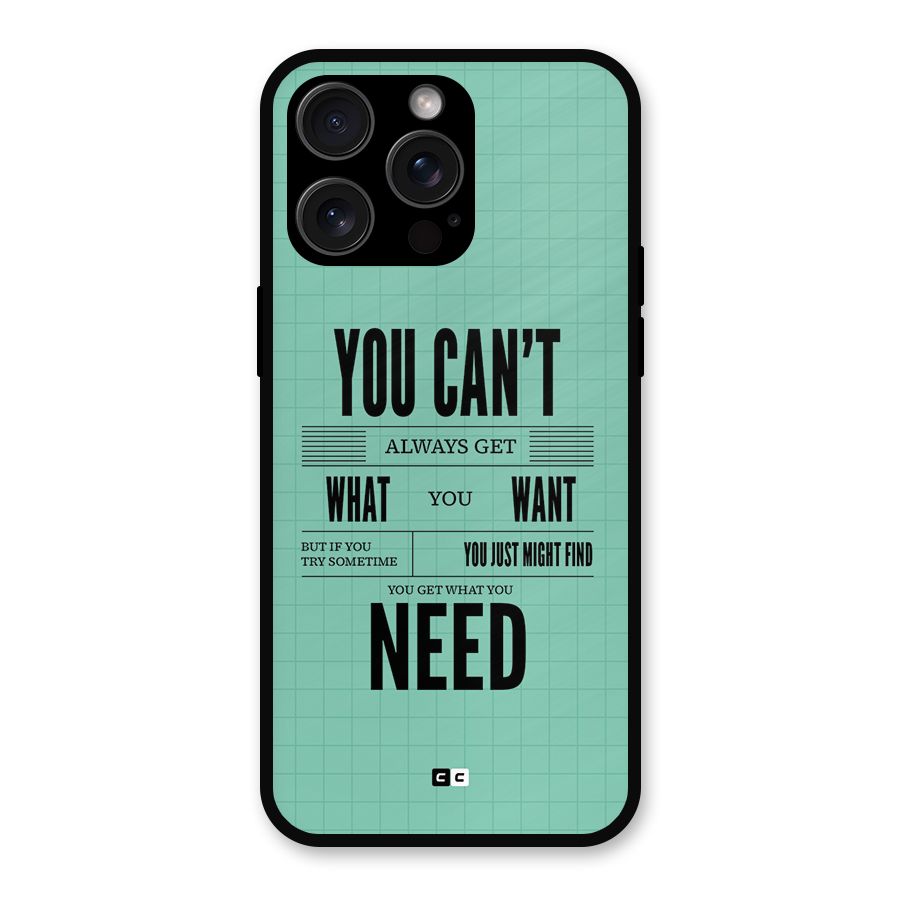 Cant Always Get Metal Back Case for iPhone 15 Pro Max