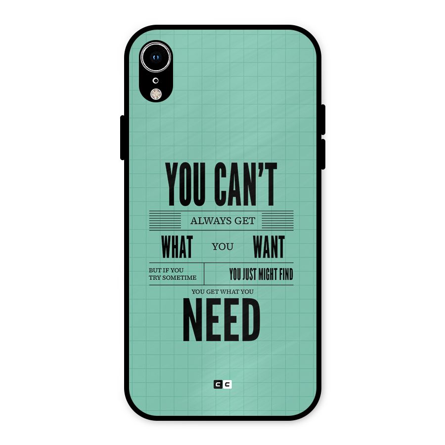 Cant Always Get Metal Back Case for iPhone XR