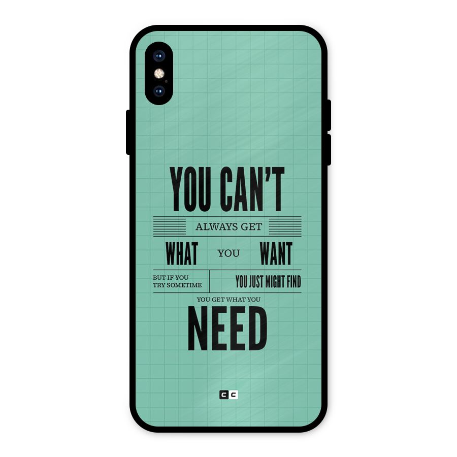 Cant Always Get Metal Back Case for iPhone XS Max